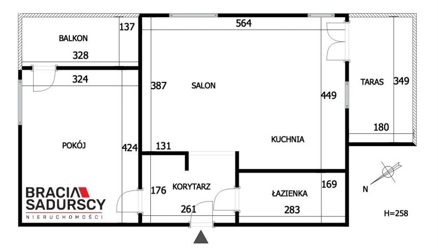 Bronowice Małe 2 pok mieszkanie 48,5m2 z Ogródkiem miniaturka 29