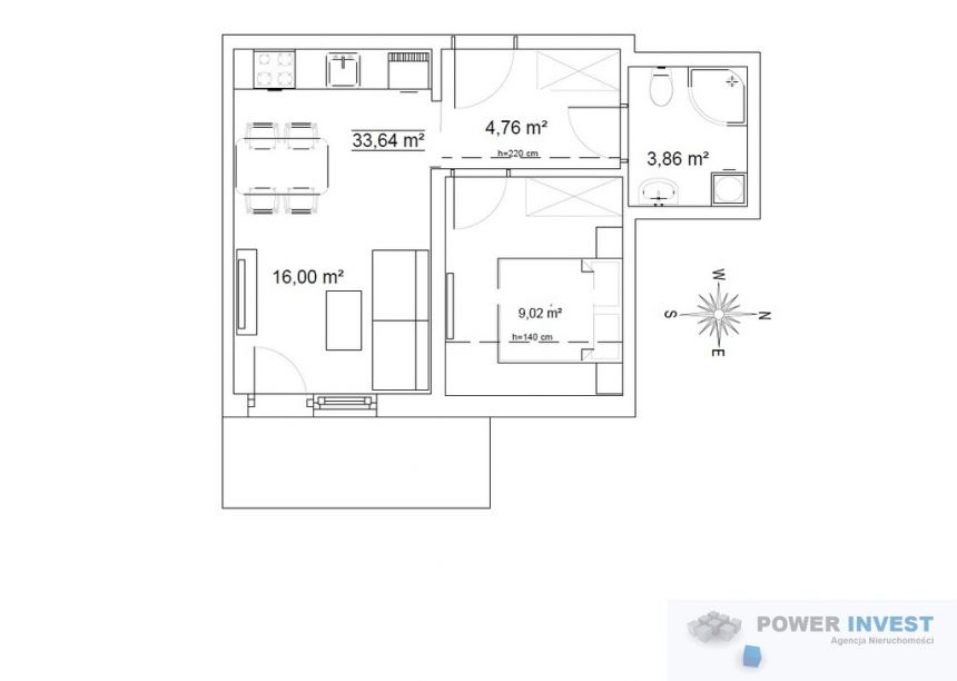 Mieszkanie idealne pod inwestycję - 2 pokoje. miniaturka 4