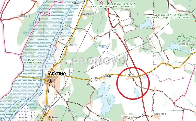 działka budowlana 9000m2 Gardno gm. Gryfino - zdjęcie 1