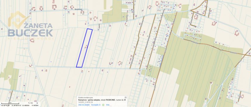 Pasikonie, 1 416 100 zł, 2.89 ha, droga dojazdowa utwardzona miniaturka 2