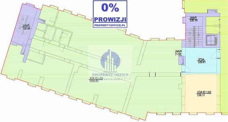 Śródmieście: biuro 424,45 m2 - zdjęcie 1