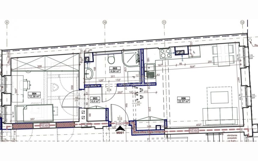 Szczecin Stare Miasto, 4 500 zł, 43.99 m2, aneks kuchenny miniaturka 3