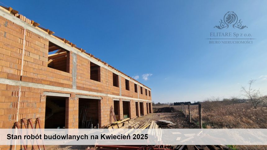 DOM szereg środkowy 102,50m2 z działką 148m2m2, Iwiny Siechnice miniaturka 16
