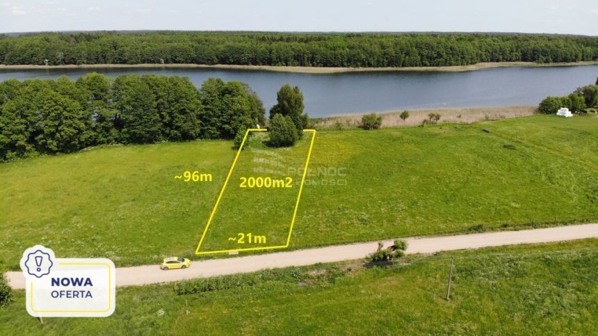 Działka rolna linia brzegowa Jez. Krzywe Mazury miniaturka 1
