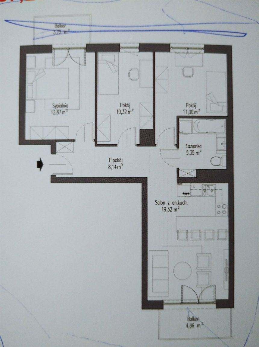 Nowe budownictwo, 4 pokoje, super stan miniaturka 10