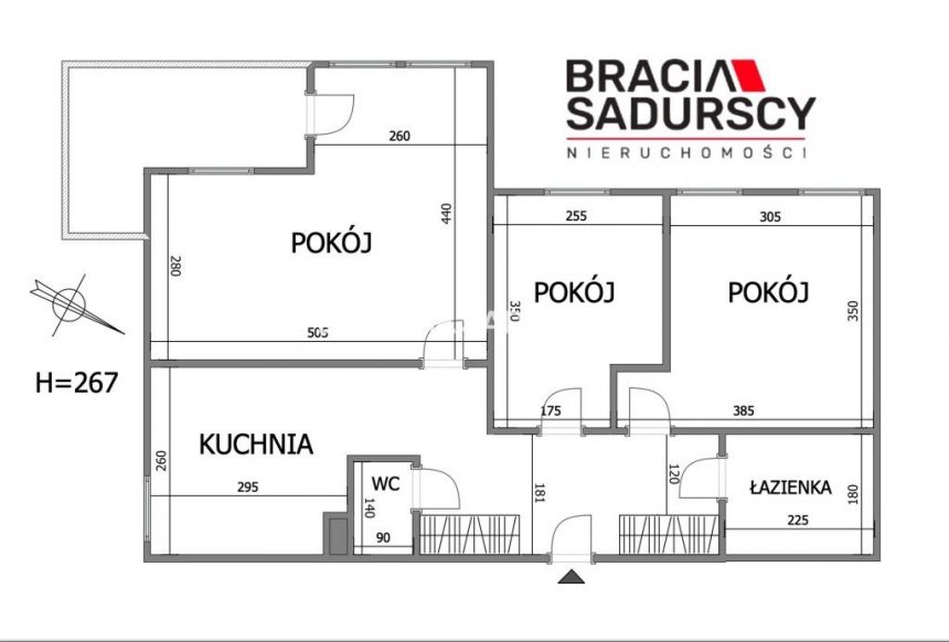 Przestronne mieszkanie przy ul Meiera, 67 m2 miniaturka 17