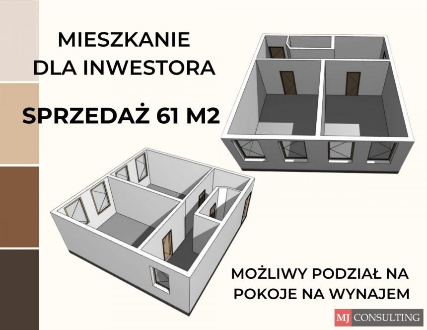 Wrocław Krzyki, 495 000 zł, 61 m2, pietro 2 miniaturka 4