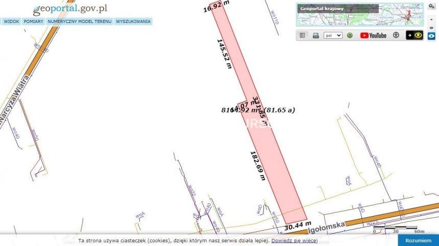 Kraków Nowa Huta, 1 498 000 zł, 80.98 ar, droga dojazdowa asfaltowa miniaturka 3