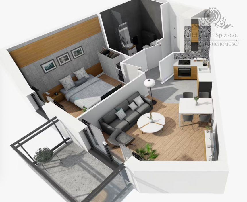 Piękne mieszkanie 2pok. o pow 38,20m2 z balkonem/ Partynice Braterska miniaturka 8