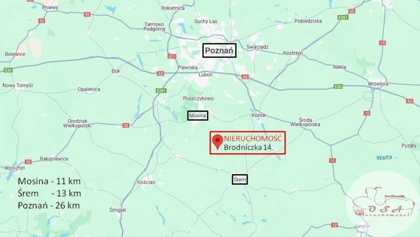 1,4 ha możliwość podziału 11 km Mosina miniaturka 10