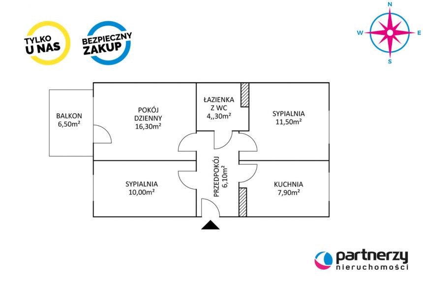 Gdańsk Ujeścisko, 689 000 zł, 56.1 m2, z balkonem miniaturka 19