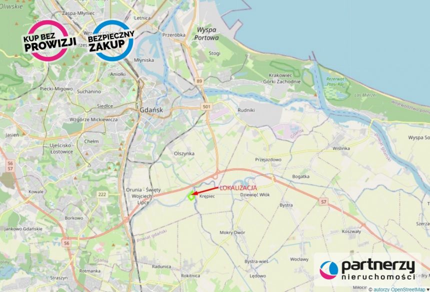 Gdańsk Niegowo, 889 000 zł, 71.64 ar, rolna miniaturka 3