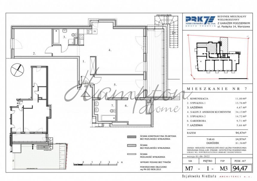 Warszawa Białołęka, 1 051 835 zł, 94.47 m2, M3 miniaturka 4