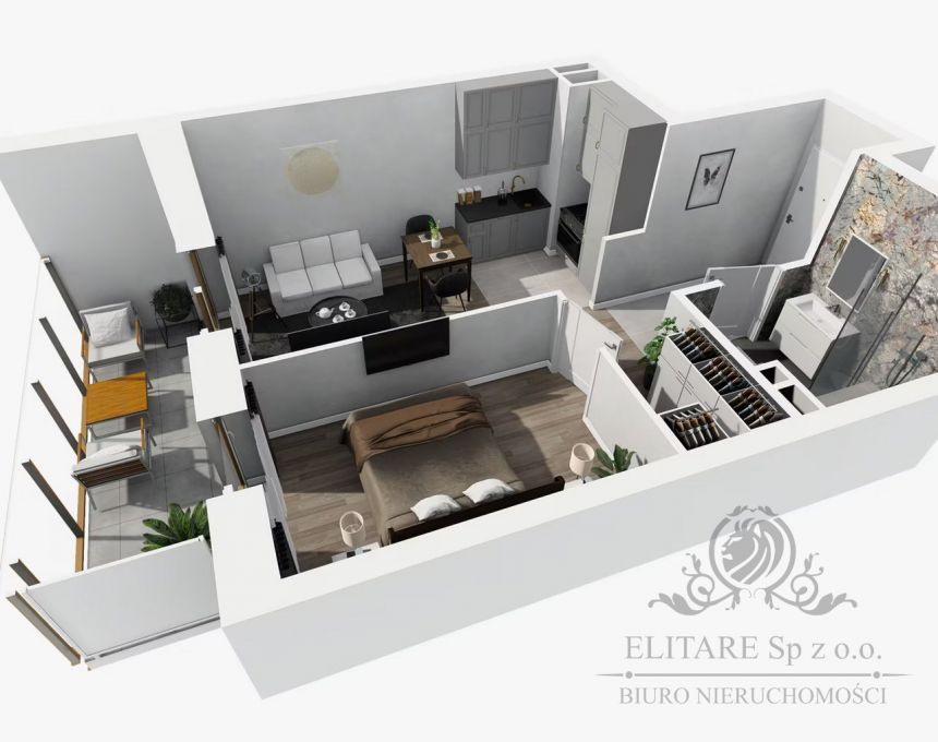 Mieszkanie 34,81m2 2 pokojowe z loggią 8,13m2/Wrocław, Kleczków miniaturka 7