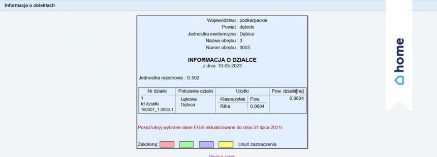 Działka Dębica, Łąkowa 604 m2 miniaturka 2