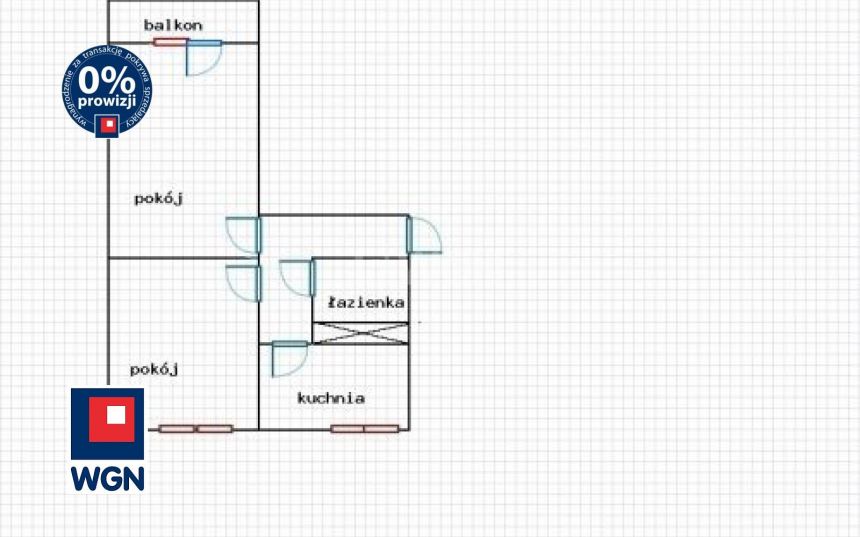 Szczecin Niebuszewo, 419 000 zł, 45.93 m2, z balkonem miniaturka 3