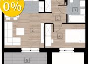 C20 Mieszkanie 2-pokojowe z balkonem, parter miniaturka 5