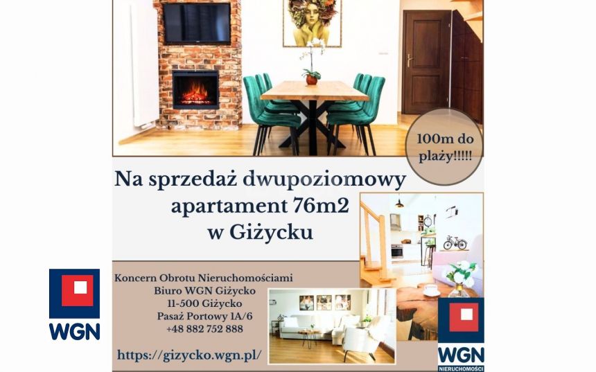 Giżycko, 750 000 zł, 76 m2, kuchnia z oknem miniaturka 3