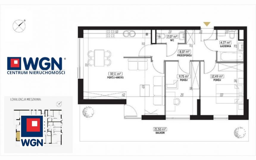 Lublin Sławin, 735 732 zł, 68.76 m2, parter/4 miniaturka 2