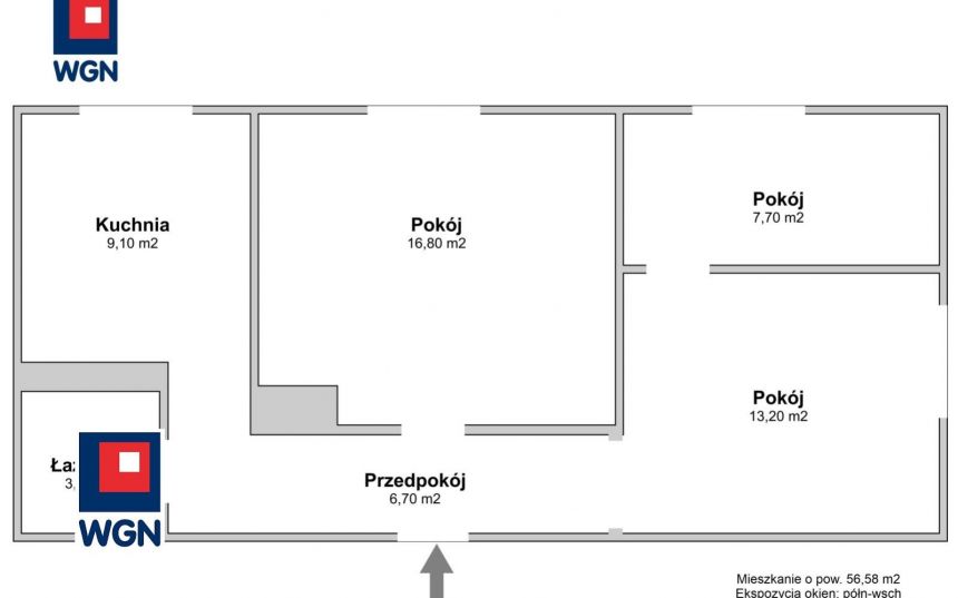 Lublin Wieniawa, 619 000 zł, 56.58 m2, stan dobry miniaturka 6