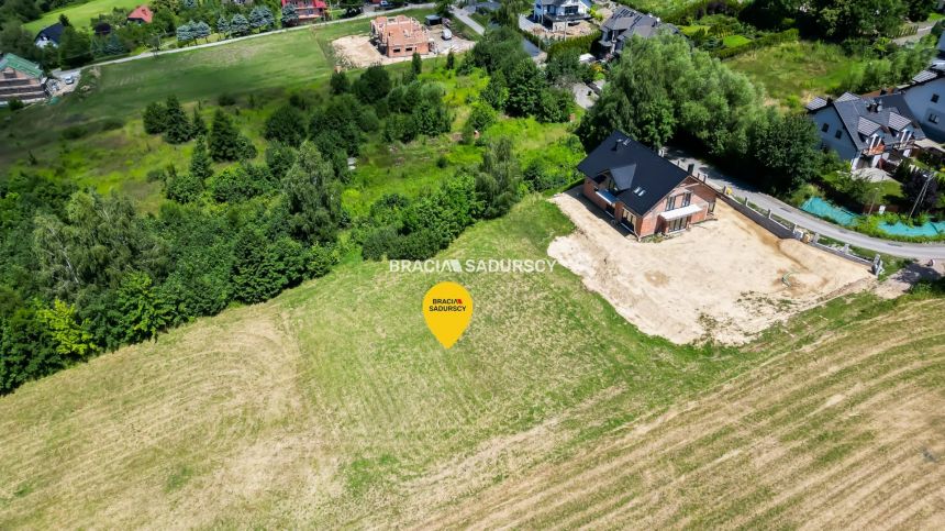 6 arów budowlanej, piękna panorama, Mogilany miniaturka 10