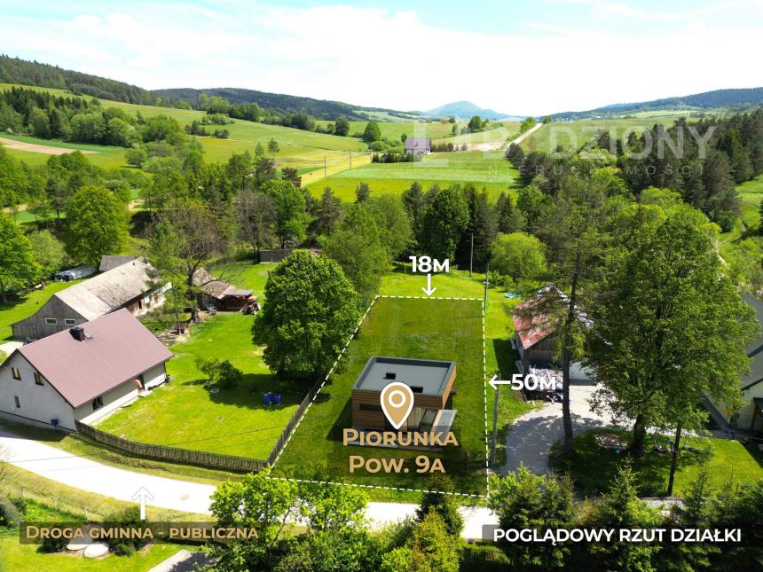 Unikatowa działka na sprzedaż w miejscowości Piorunka, gm. Krynica-Zdrój - zdjęcie 1