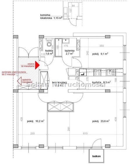 Warszawa Dolny Mokotów, 875 000 zł, 64.4 m2, pietro 9 miniaturka 11