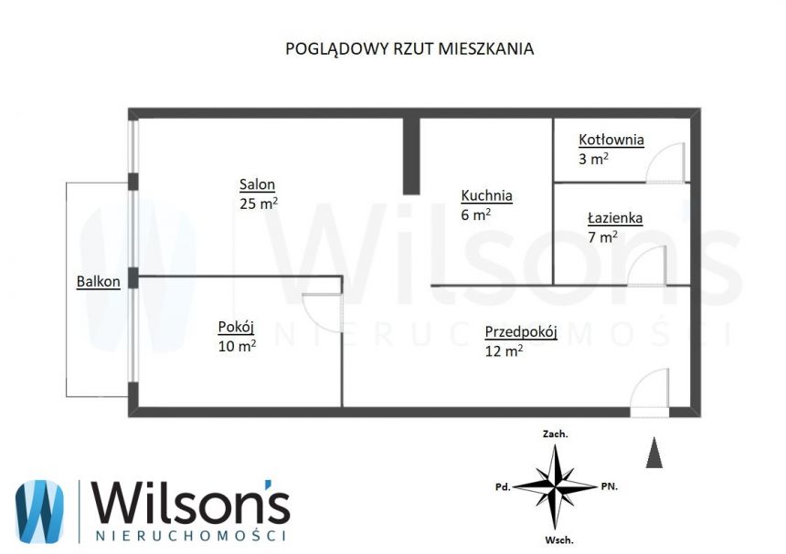 Grodzisk Mazowiecki, 470 000 zł, 63 m2, z balkonem miniaturka 7