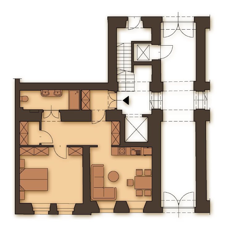 MIESZKANIE NA SPRZEDAŻ-UL.WYGODA-55,65M2 miniaturka 3