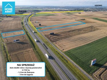 Żukczyn, 362 000 zł, 3.21 ha, rolna