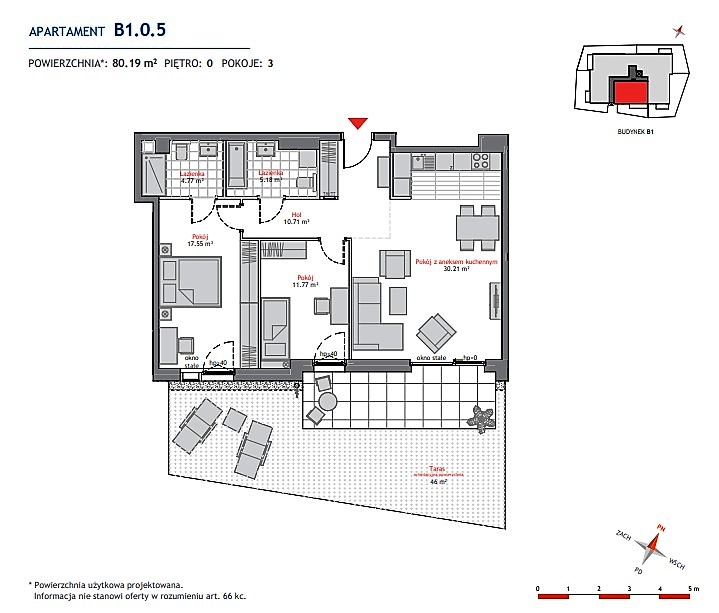 Apartament na sprzedaż 80m2 Gdańsk Oliwa miniaturka 3