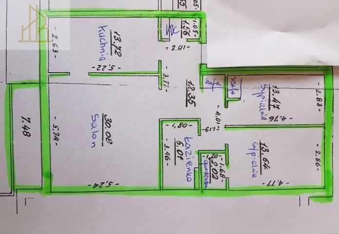 Warszawa Stare Włochy, 4 000 zł, 92.85 m2, o zróżnicowanej budowie miniaturka 8