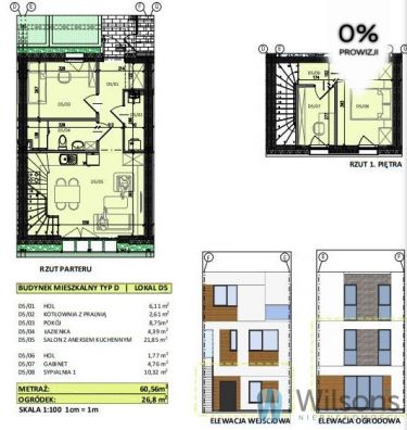 Nowy Dwór Mazowiecki, 612 000 zł, 60.56 m2, M4