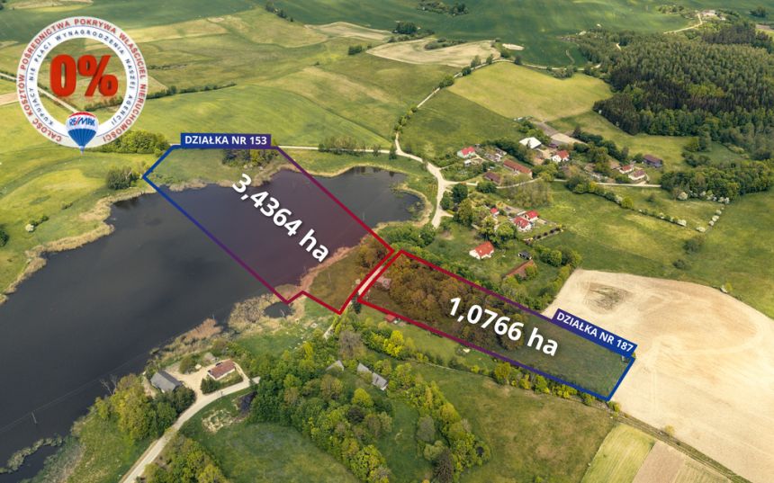 DZIAŁKA Nad Rozlewiskiem Z LINIĄ BRZEGOWĄ MAZURY! miniaturka 4