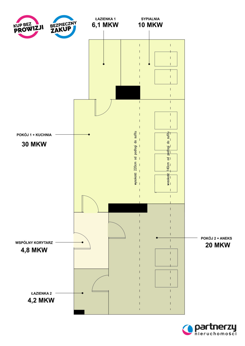 Gdańsk Stare Miasto, 1 230 000 zł, 75.1 m2, pietro 6 miniaturka 13