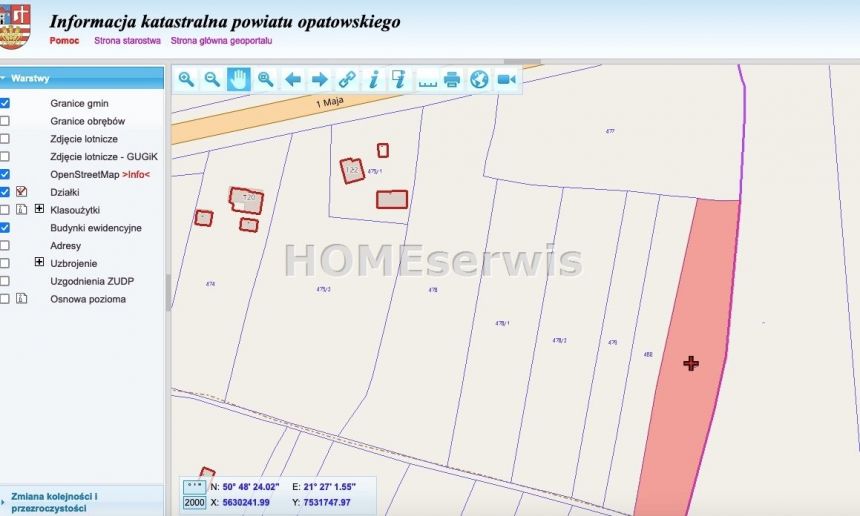 Opatów. na sprzedaż działka 503 m2, ziemia orna miniaturka 5