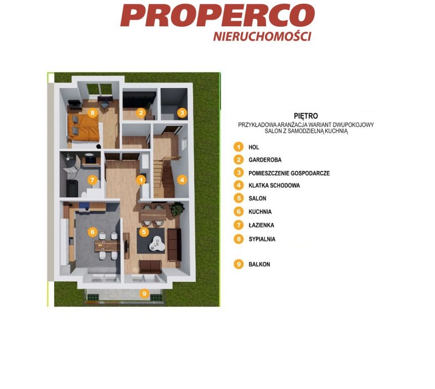 Apartament 3p,100m2, Masłów I, Góry Świętokrzyskie miniaturka 9