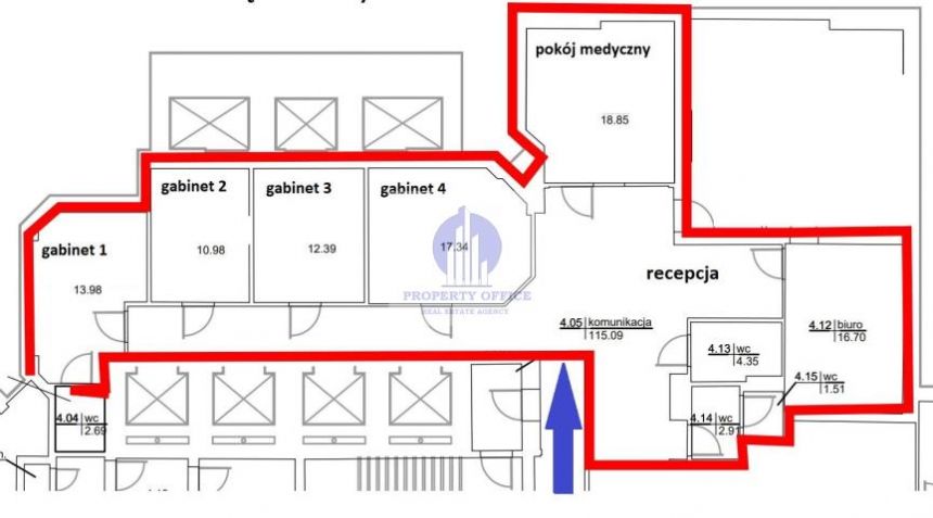 Ochota: usługi medyczne 179,49 m2 miniaturka 3