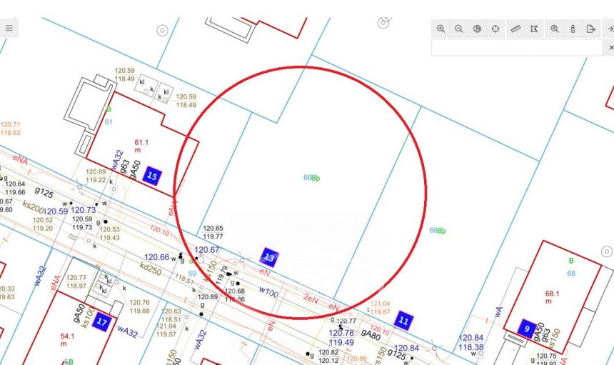 Wrocław Oporów, 1 150 000 zł, 5.69 ar, przyłącze prądu miniaturka 2