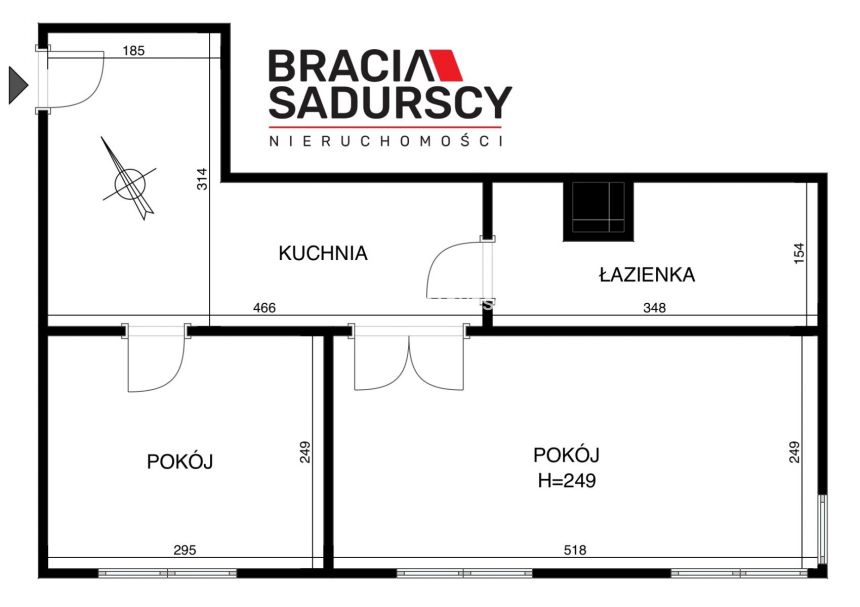 2 pokojowe, 36m2, Imbramowska miniaturka 3