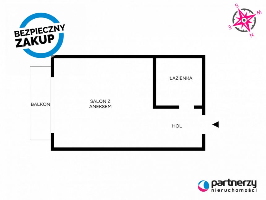 Gdańsk Jasień, 395 000 zł, 27.2 m2, pietro 3 miniaturka 14