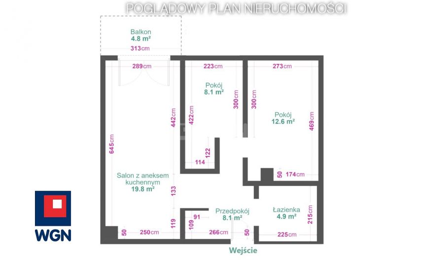 Sosnowiec Klimontów, 449 000 zł, 55.13 m2, z loggią miniaturka 9