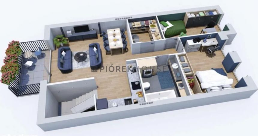 3-pokojowe mieszkanie na Wawrze miniaturka 8