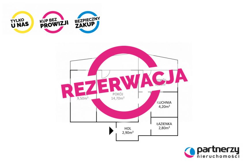 Gdańsk Przymorze, 430 000 zł, 42 m2, pietro 4 - zdjęcie 1