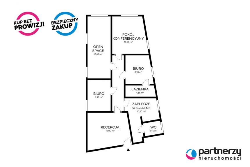 Gdynia Wielki Kack, 749 000 zł, 88.08 m2, biuro miniaturka 14