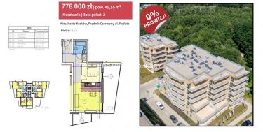 45m2 2pok + dwa balkony Prądnik Czerwony GOTOWE