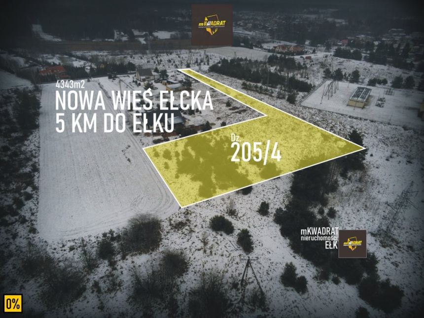 Nowa Wieś Ełcka, 218 000 zł, 43.43 ar, budowlana - zdjęcie 1