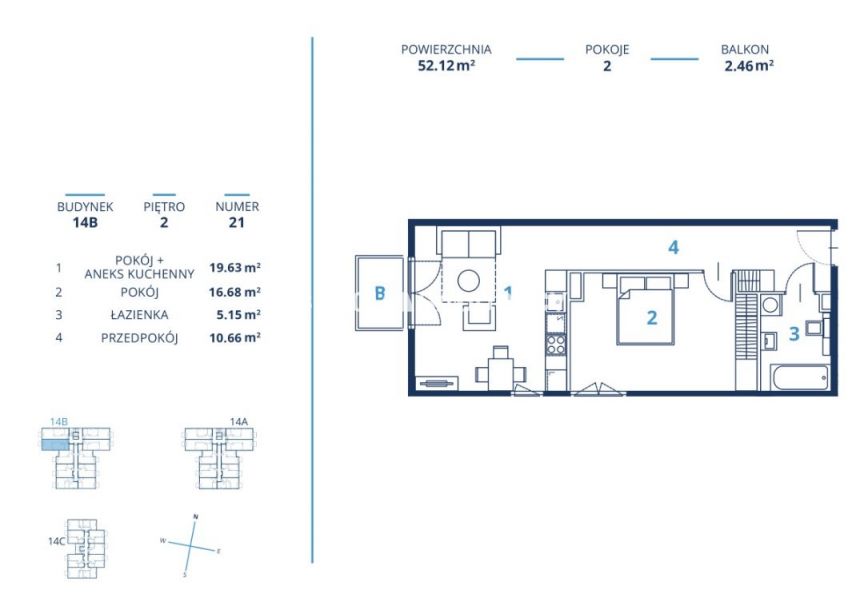 Gotowa inwestycja - metraże od 39 m2, Kraków miniaturka 9