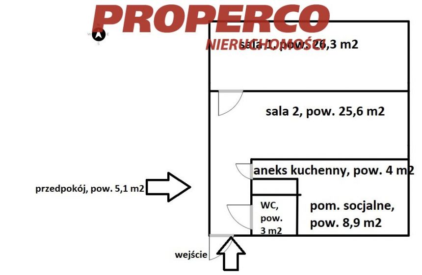 Lokal, 2 pomieszczenia, pow. 71,8 m2, Centrum miniaturka 18