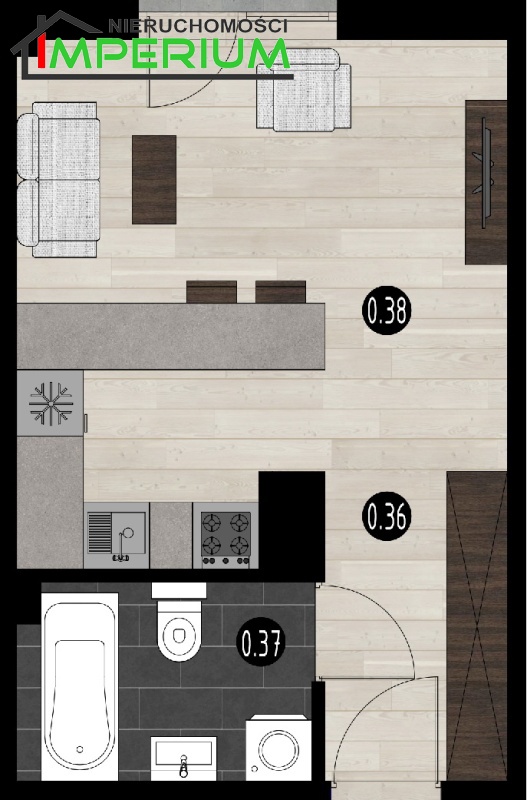 Nowy Sącz, 255 900 zł, 25.59 m2, pietro 1 miniaturka 1